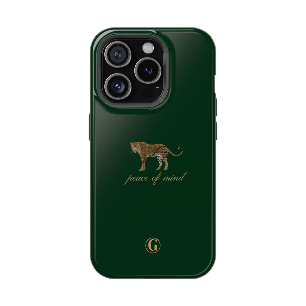 Emerald Green 'Peace of Mind' Panther Phone Case