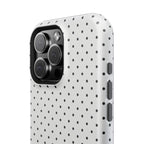 White Polka Dots Phone Case