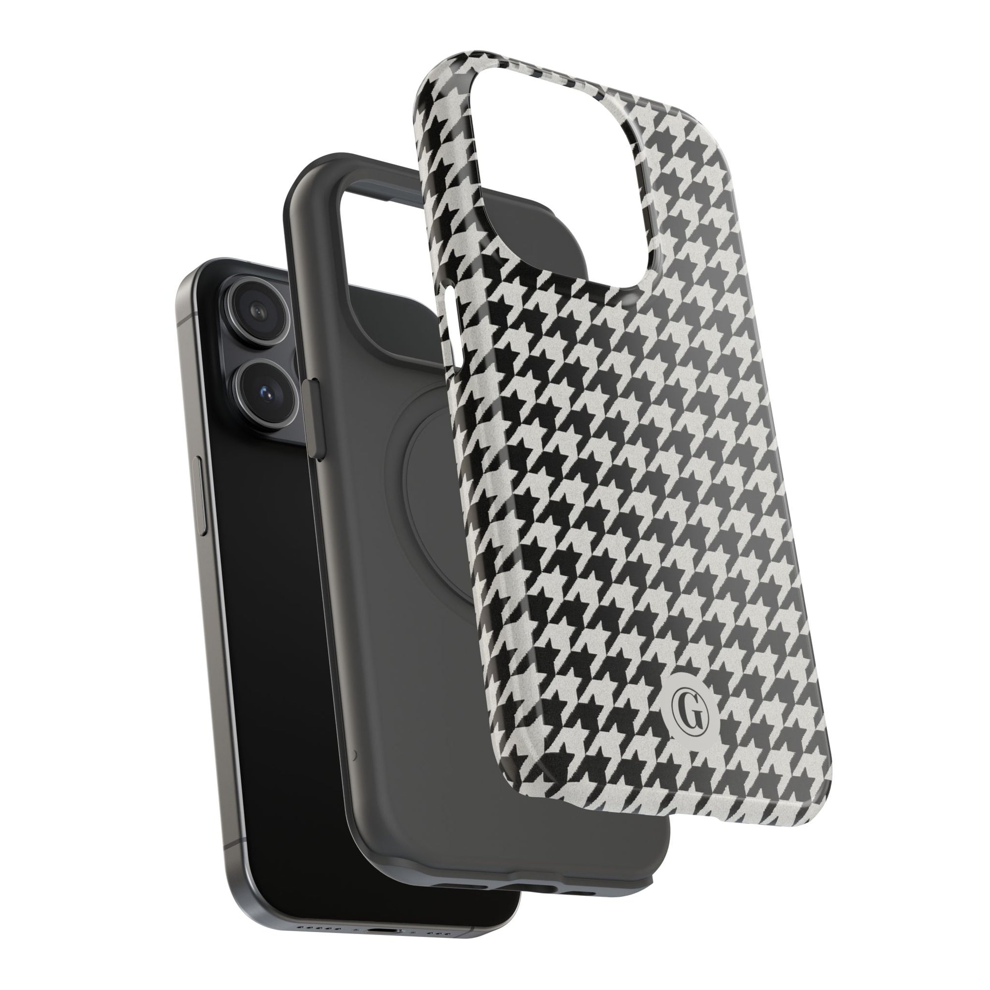 Houndstooth Print Phone Case