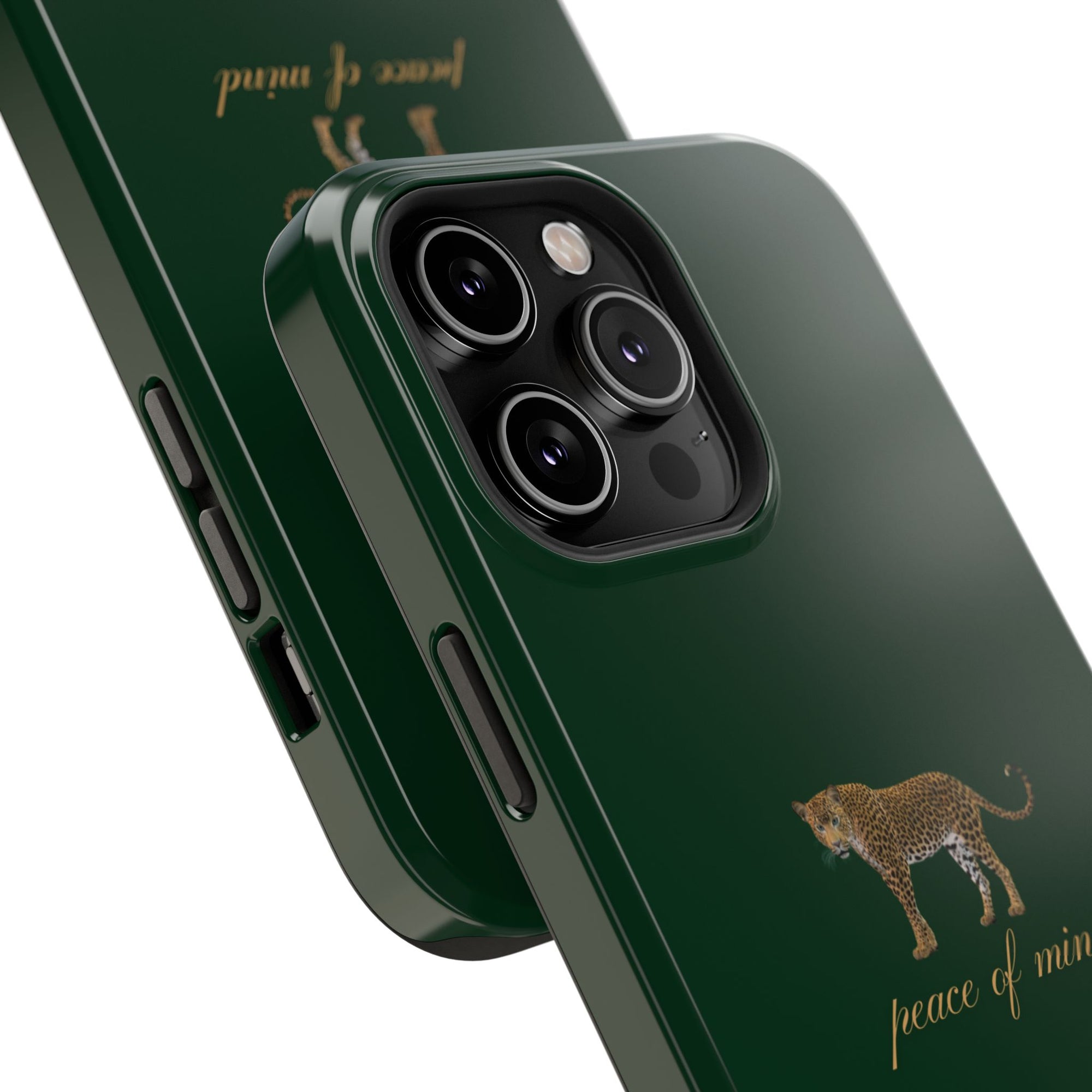 Emerald Green 'Peace of Mind' Panther Phone Case