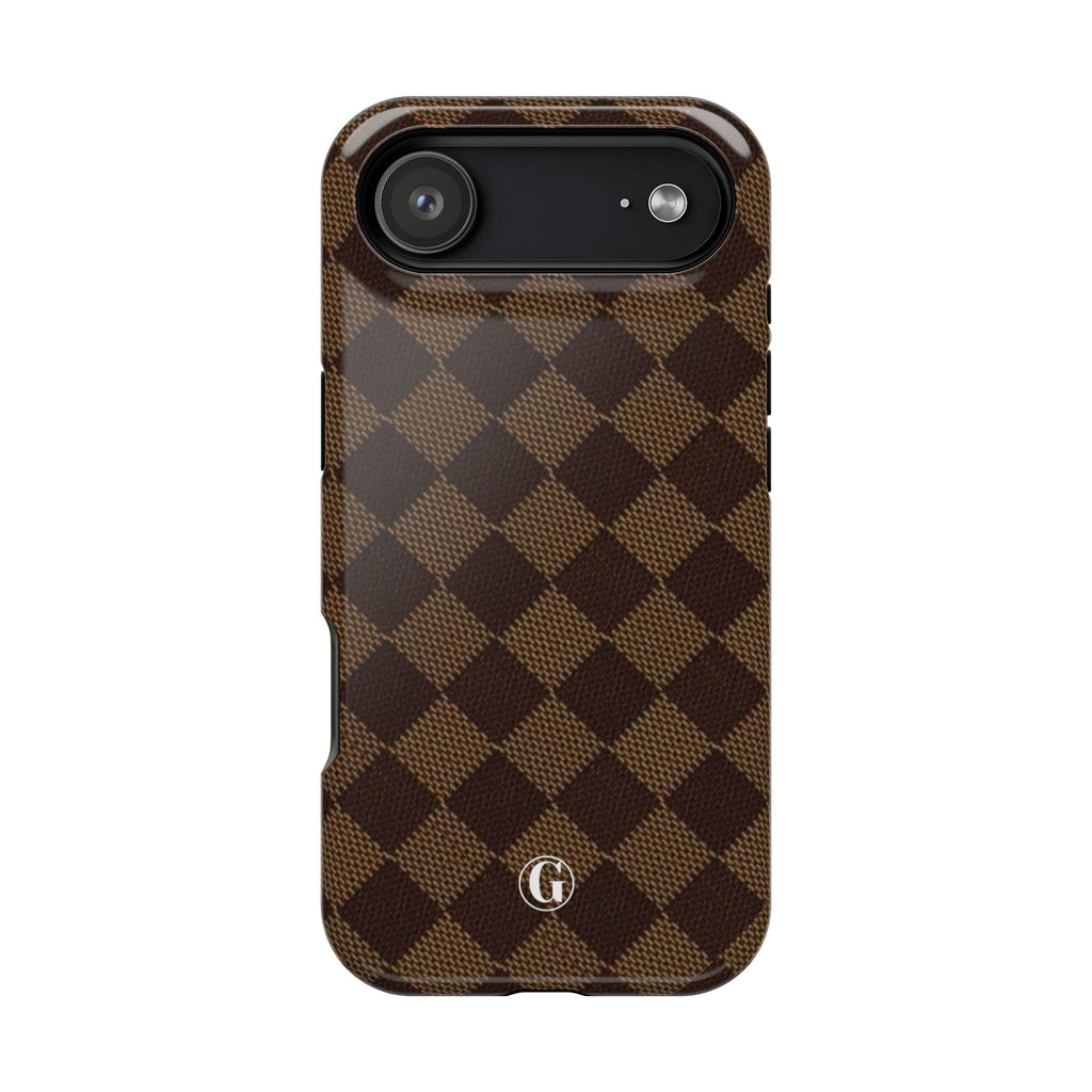 Brown Checkmate Phone Case
