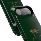 Emerald Green 'Peace of Mind' Panther Phone Case