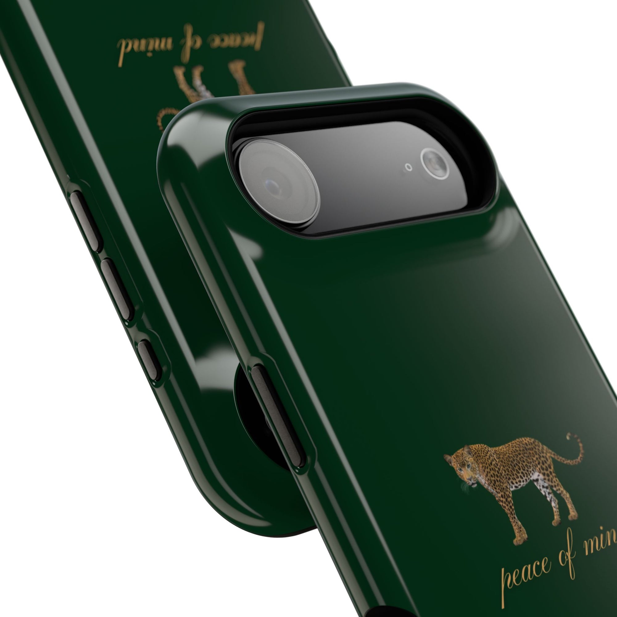 Emerald Green 'Peace of Mind' Panther Phone Case