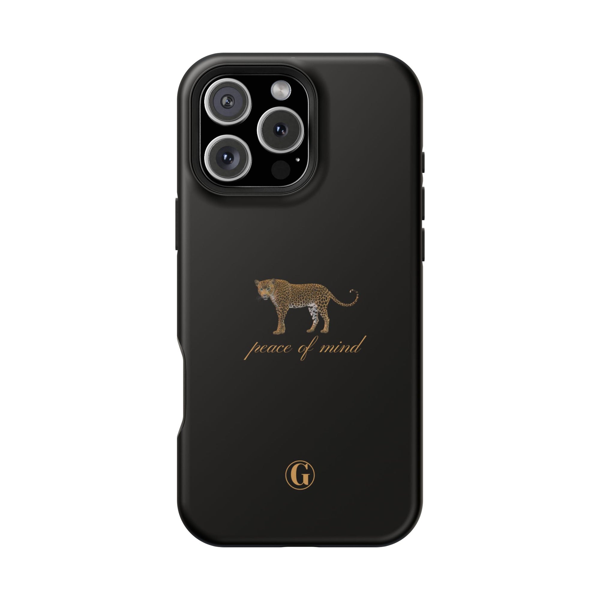 Black 'Peace of Mind' Panther Phone Case