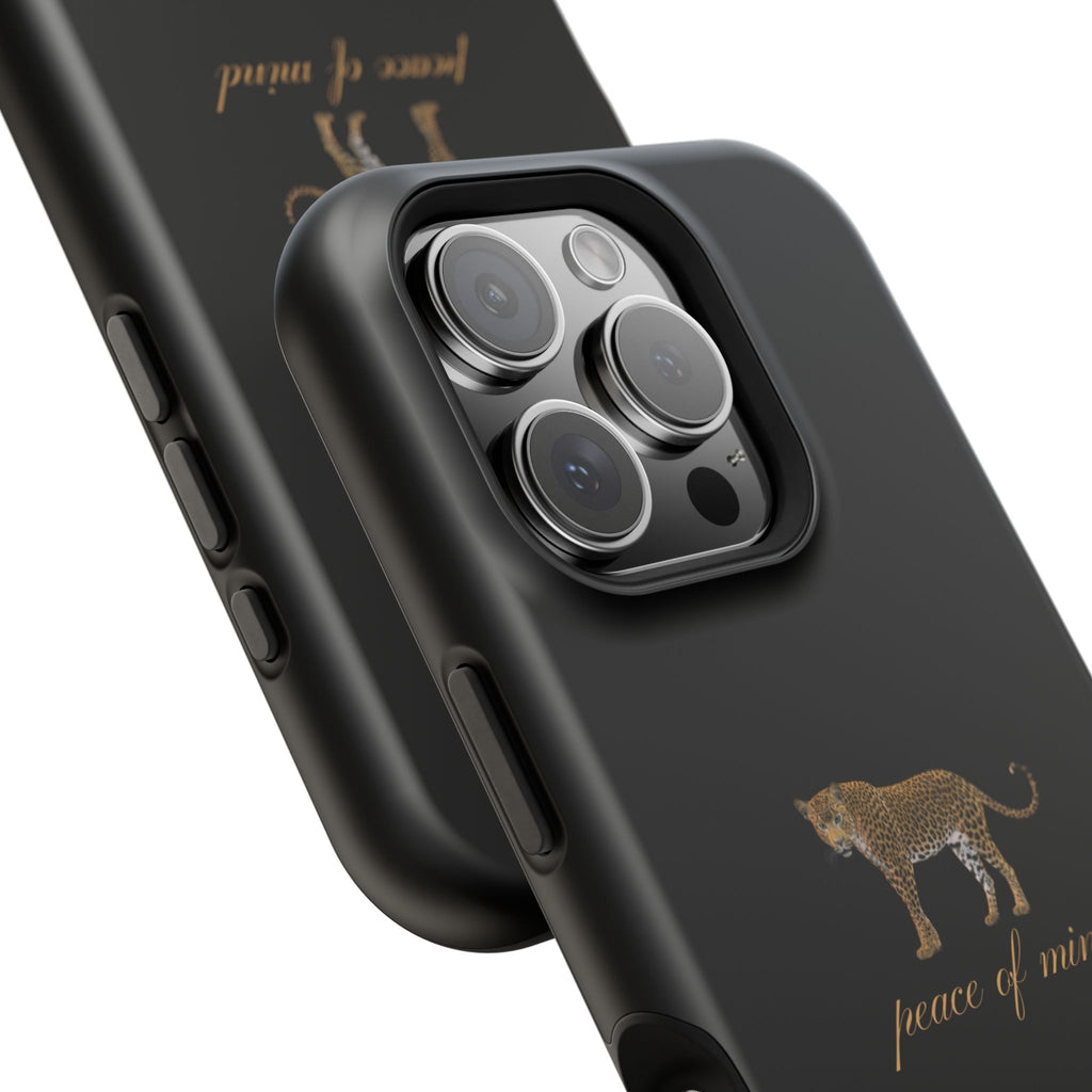 Black 'Peace of Mind' Panther Phone Case