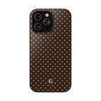 Brown Polka Dots Phone Case