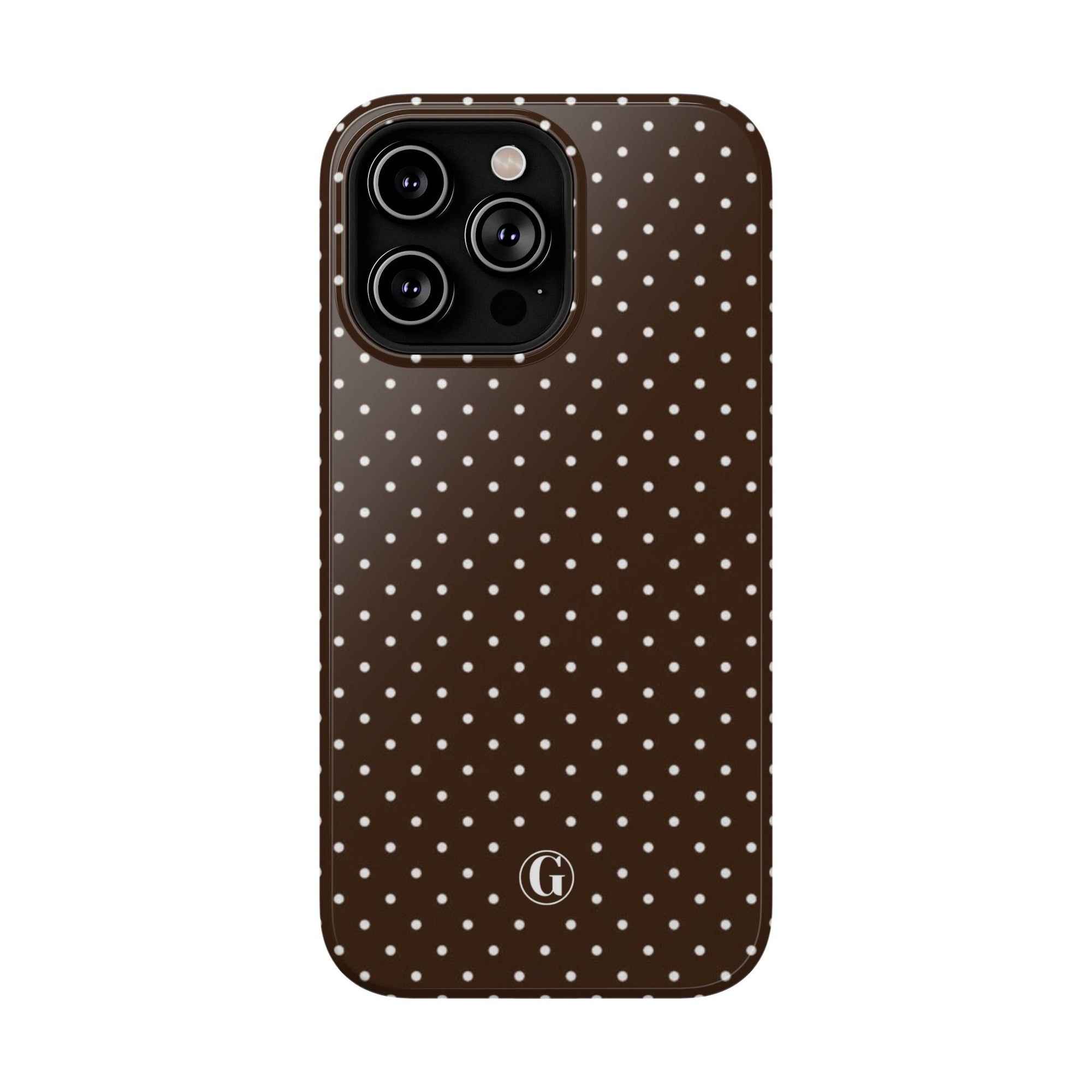 Brown Polka Dots Phone Case