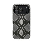 Grey Snakeskin Print Phone Case