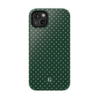 Emerald Green Polka Dots Phone Case