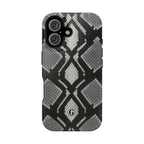 Grey Snakeskin Print Phone Case