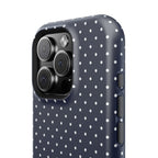 Navy Blue Polka Dots Phone Case
