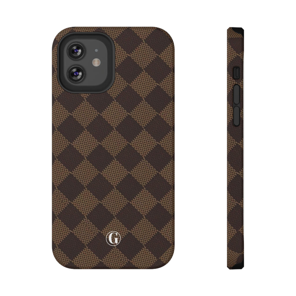 Brown Checkmate Phone Case