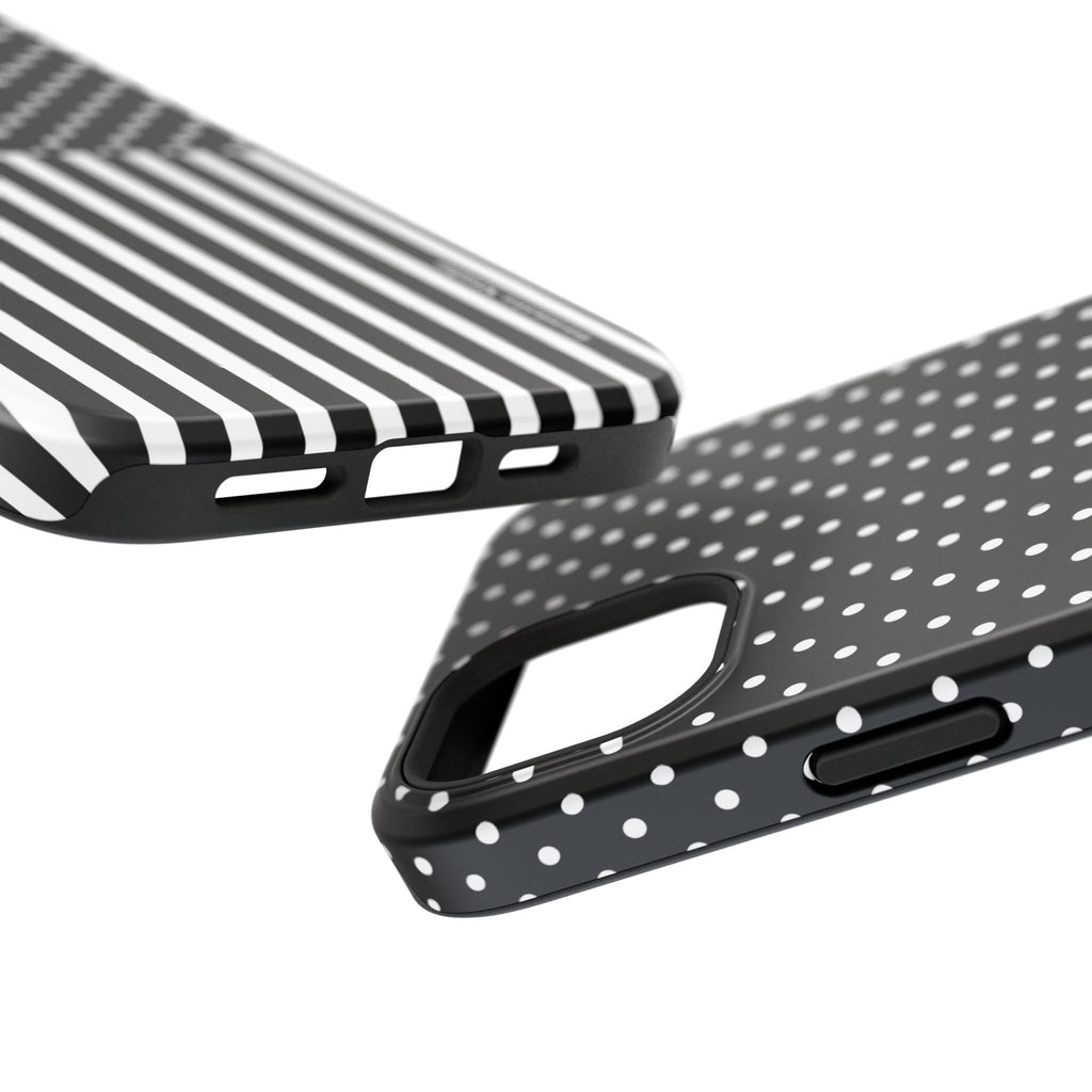 B&W Polka Dots x Stripes Phone Case