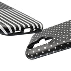 B&W Polka Dots x Stripes Phone Case