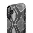 Grey Snakeskin Print Phone Case