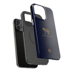 Navy Blue 'Peace of Mind' Panther Phone Case