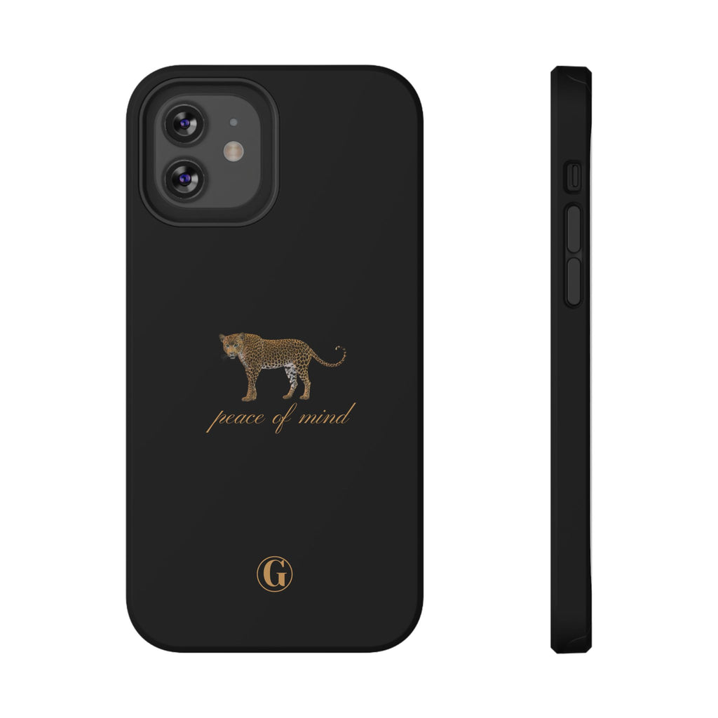 Black 'Peace of Mind' Panther Phone Case