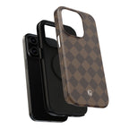 Brown Checkmate Phone Case