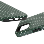 Emerald Green Polka Dots Phone Case
