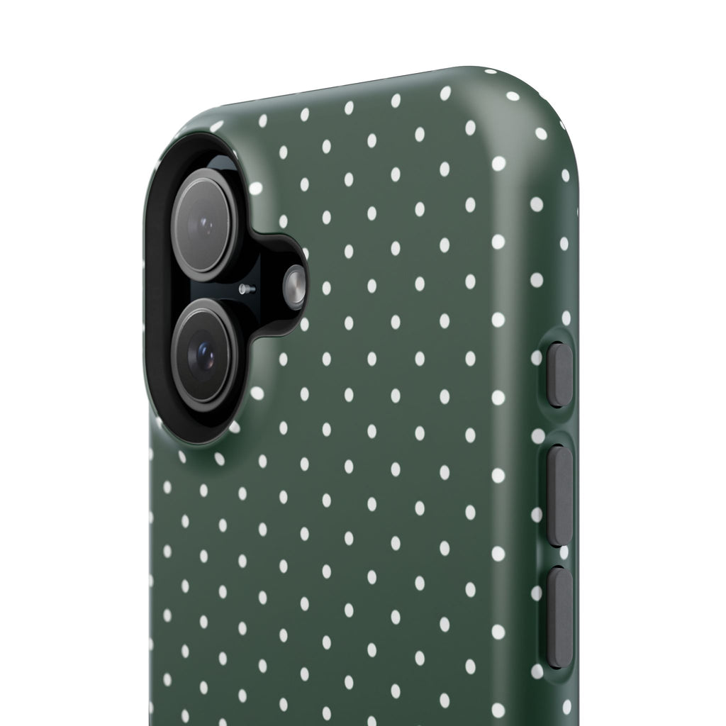 Emerald Green Polka Dots Phone Case
