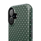 Emerald Green Polka Dots Phone Case