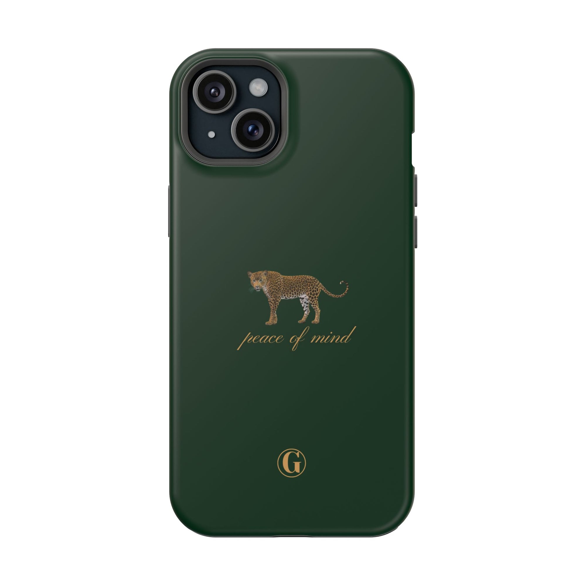 Emerald Green 'Peace of Mind' Panther Phone Case