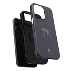 Navy Blue 'Peace of Mind' Panther Phone Case