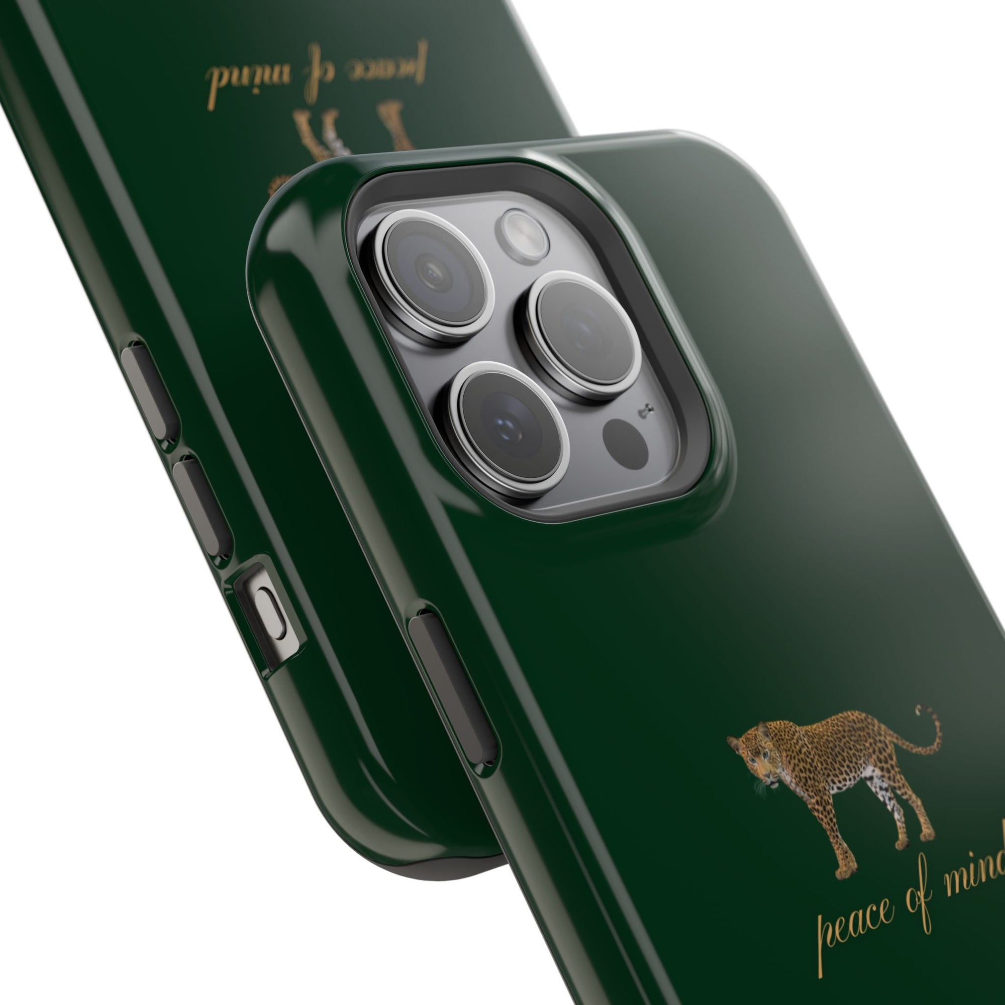 Emerald Green 'Peace of Mind' Panther Phone Case