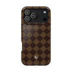 Brown Checkmate Phone Case