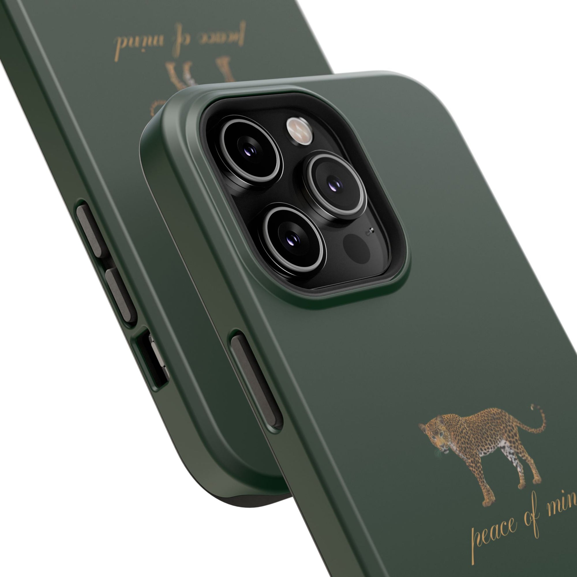 Emerald Green 'Peace of Mind' Panther Phone Case