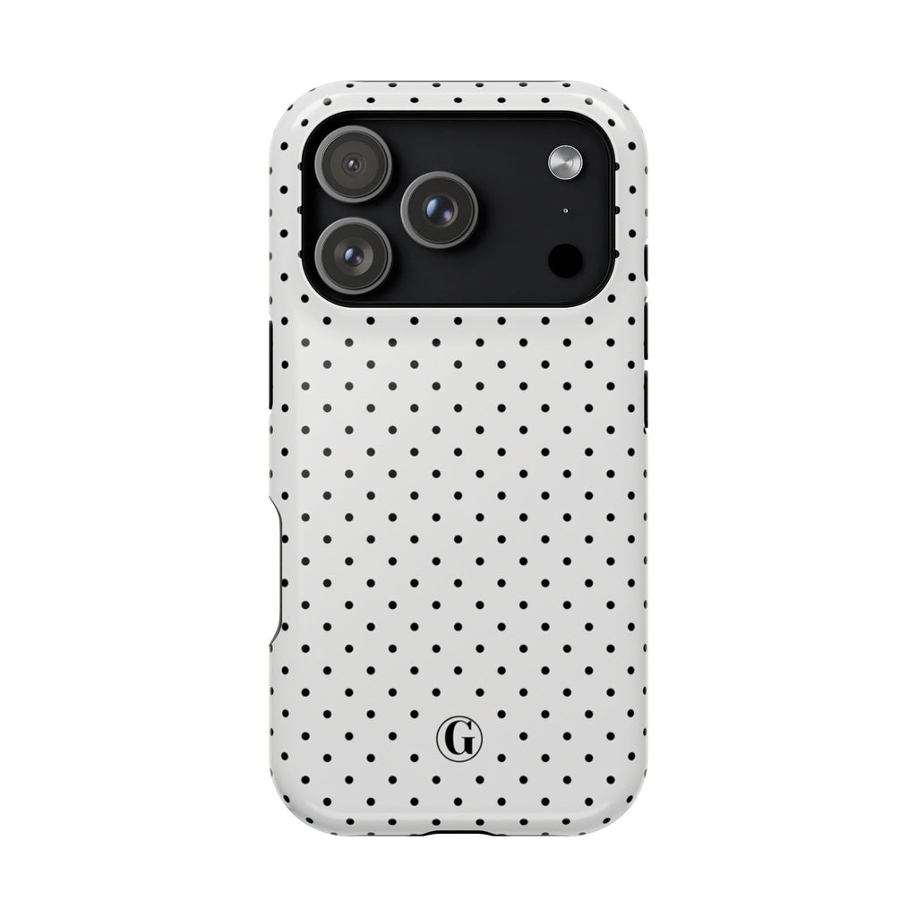 White Polka Dots Phone Case