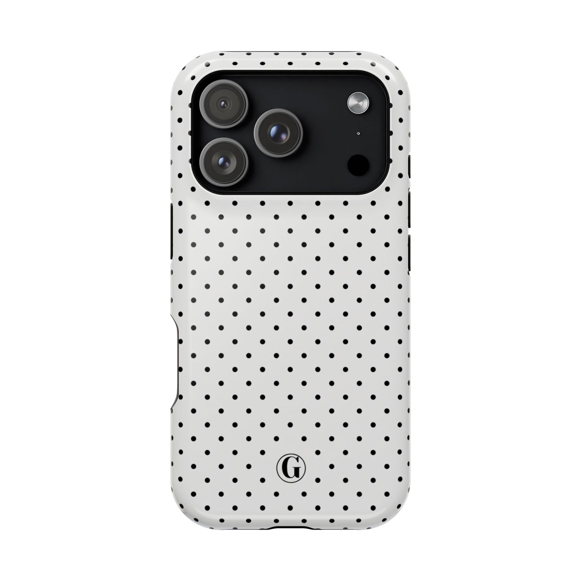 White Polka Dots Phone Case
