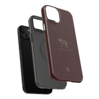 Burgundy 'Peace of Mind' Panther Phone Case