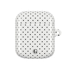 White Polka Dot AirPod Case