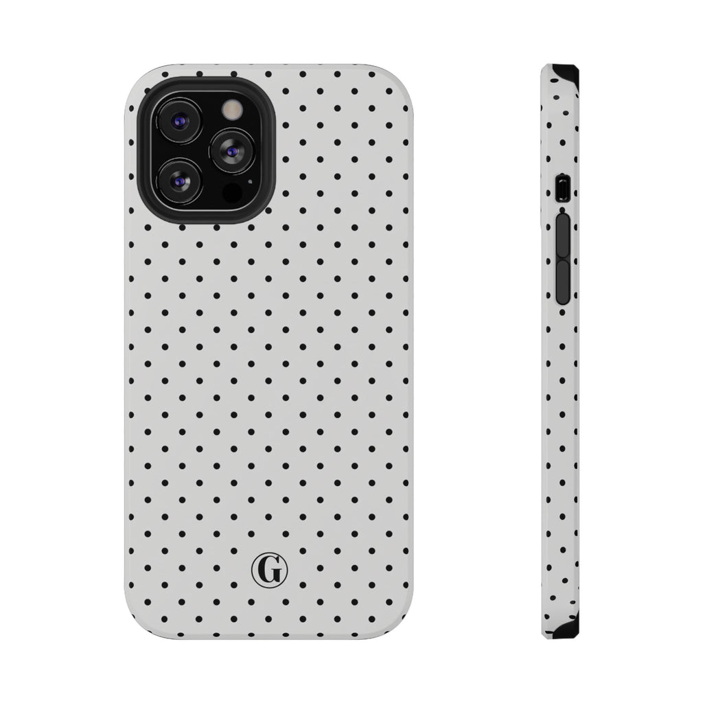 White Polka Dots Phone Case