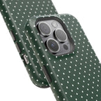 Emerald Green Polka Dots Phone Case