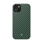 Emerald Green Polka Dots Phone Case