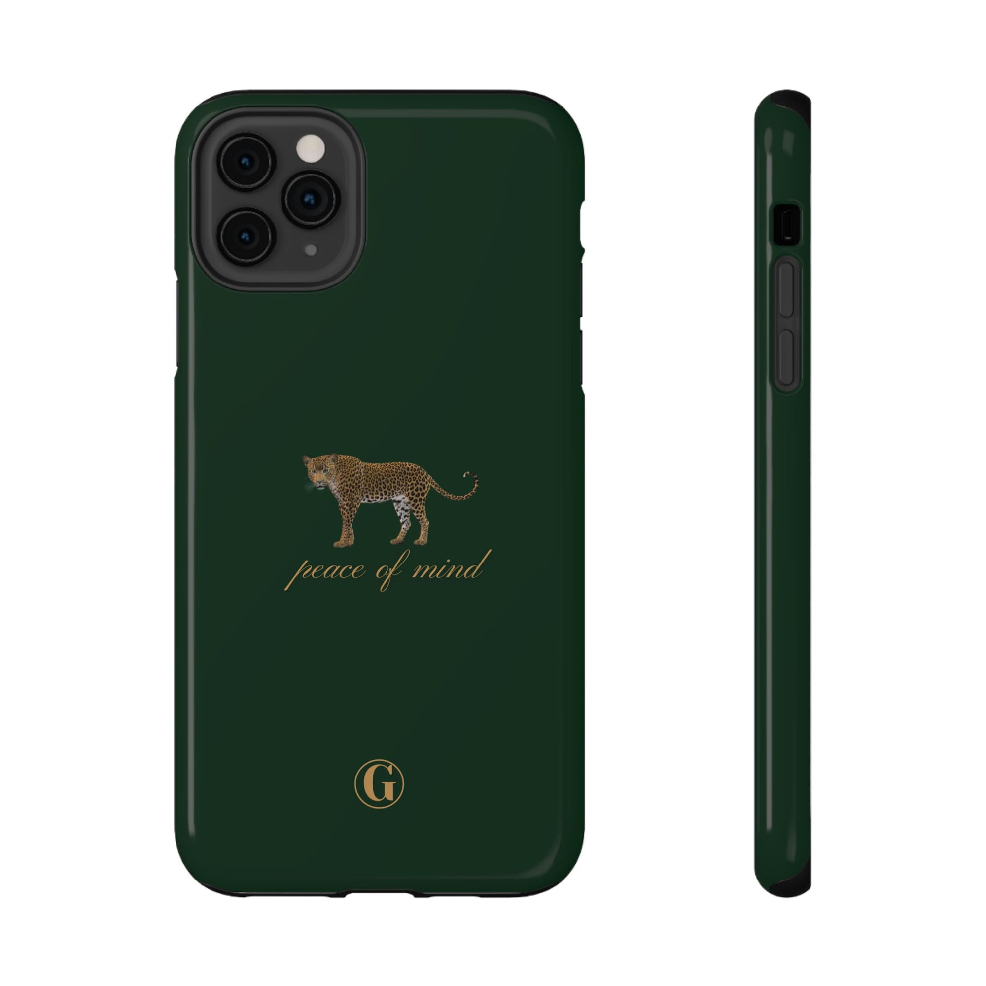 Emerald Green 'Peace of Mind' Panther Phone Case