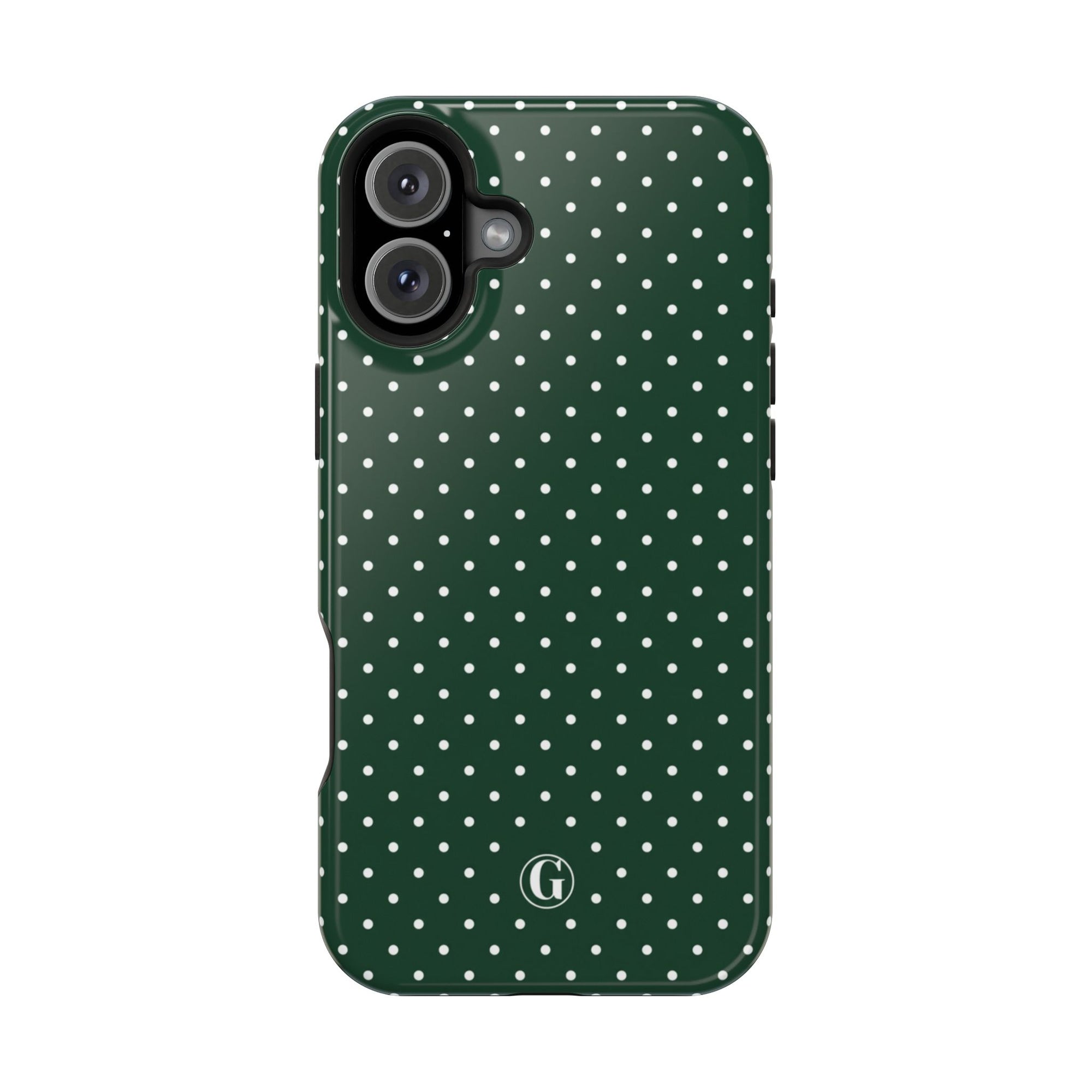 Emerald Green Polka Dots Phone Case