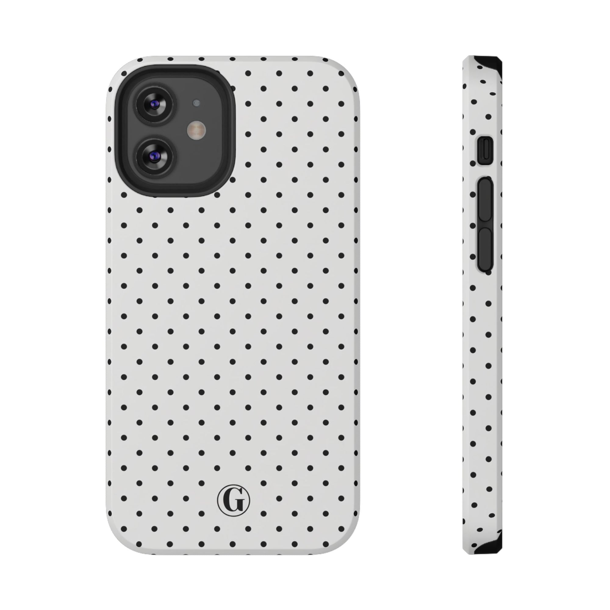 White Polka Dots Phone Case