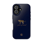Navy Blue 'Peace of Mind' Panther Phone Case
