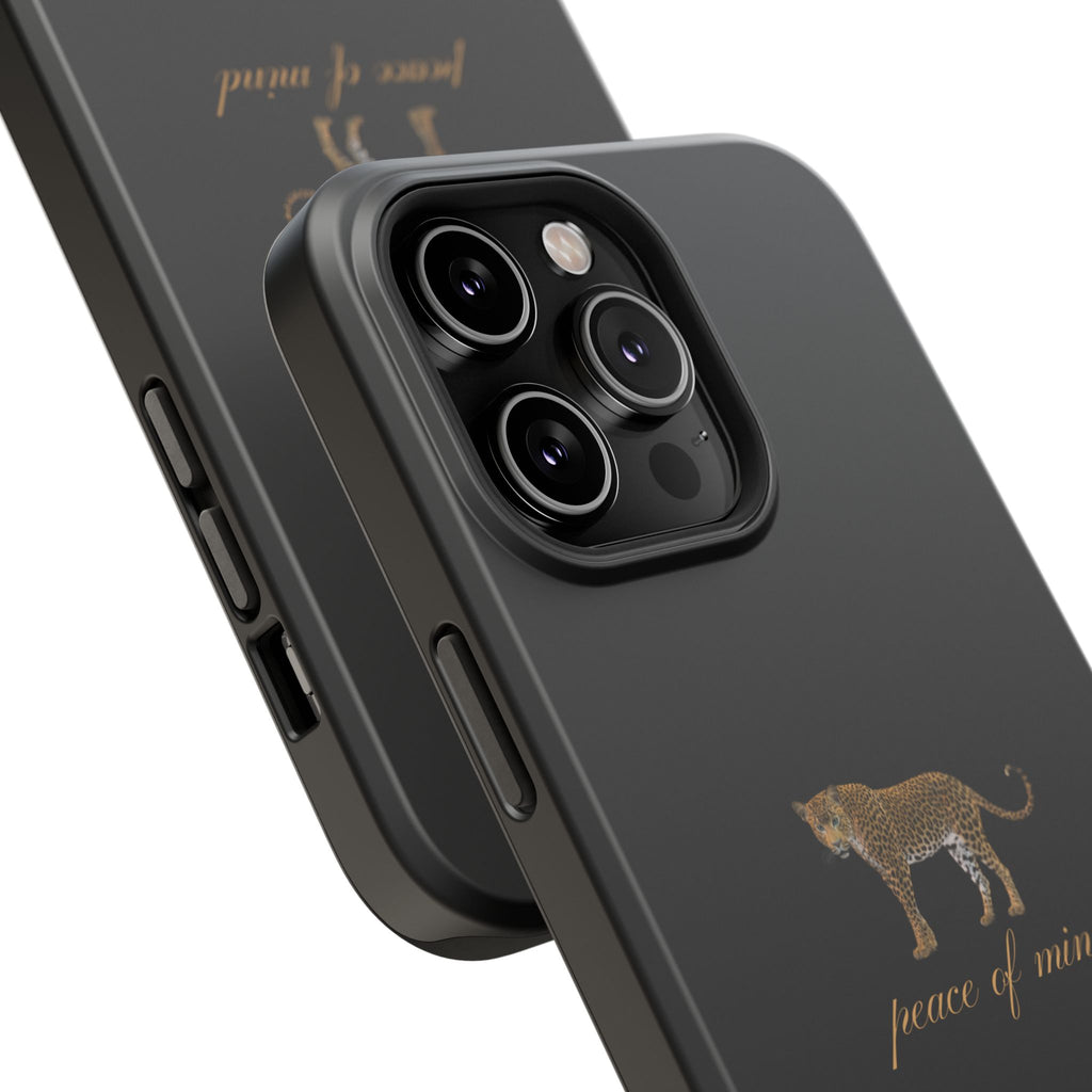 Black 'Peace of Mind' Panther Phone Case