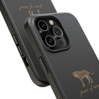 Black 'Peace of Mind' Panther Phone Case