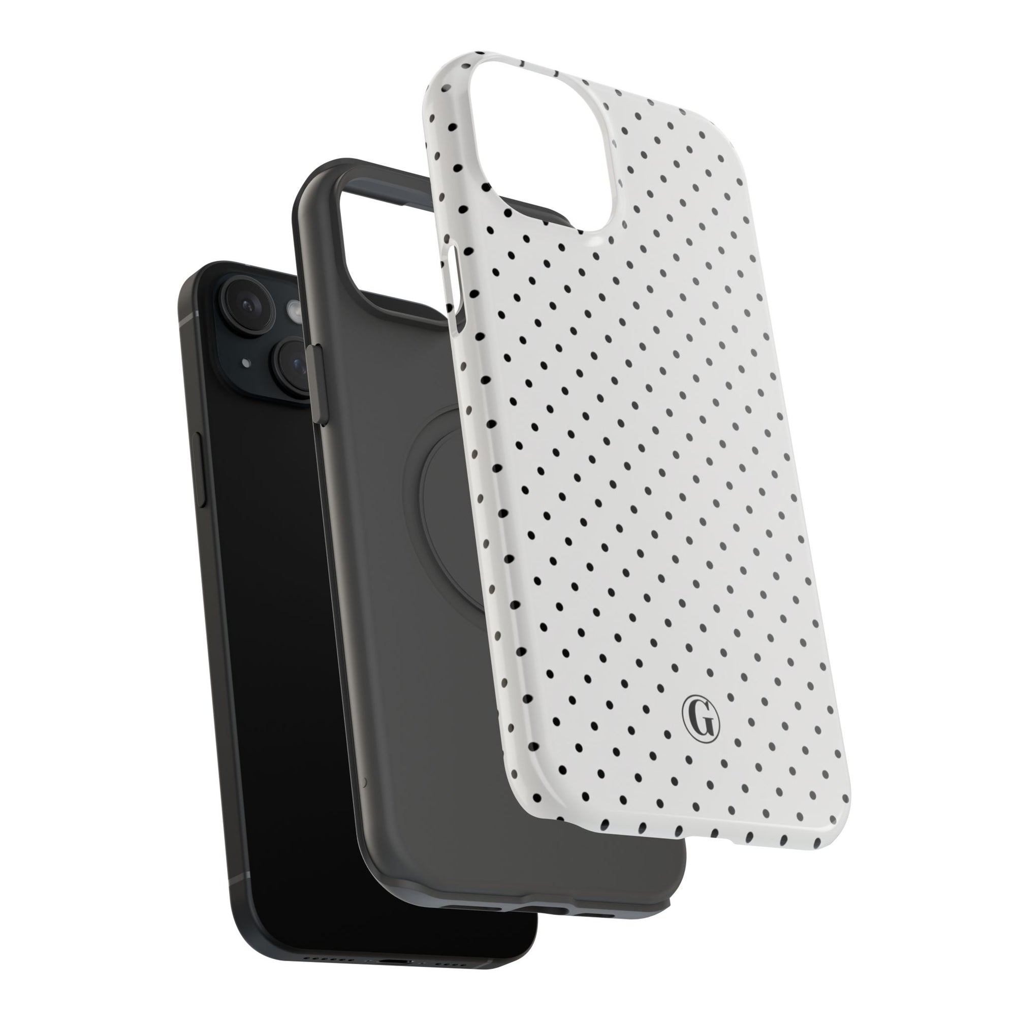 White Polka Dots Phone Case