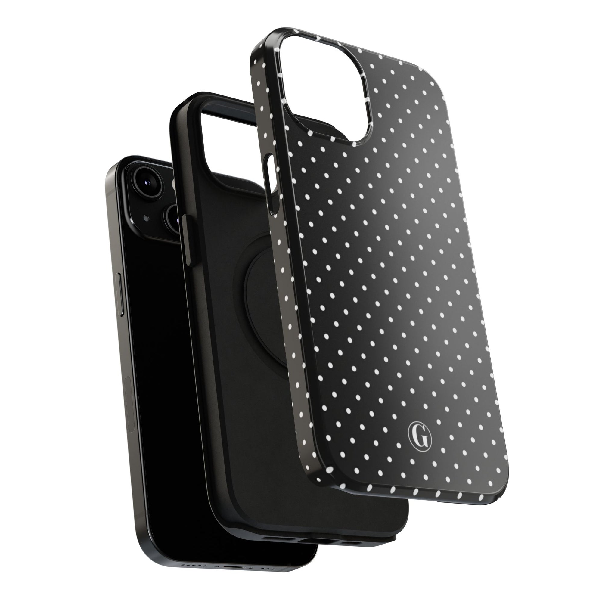 Black Polka Dots Phone Case