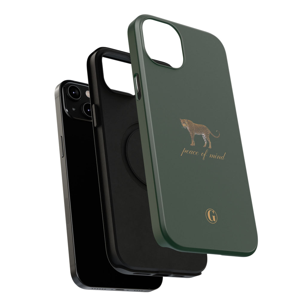 Emerald Green 'Peace of Mind' Panther Phone Case