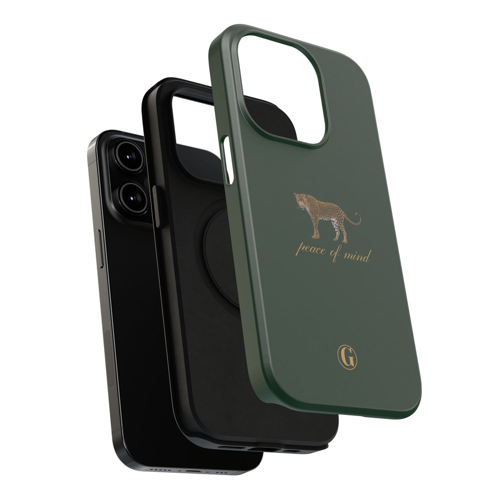 Emerald Green 'Peace of Mind' Panther Phone Case