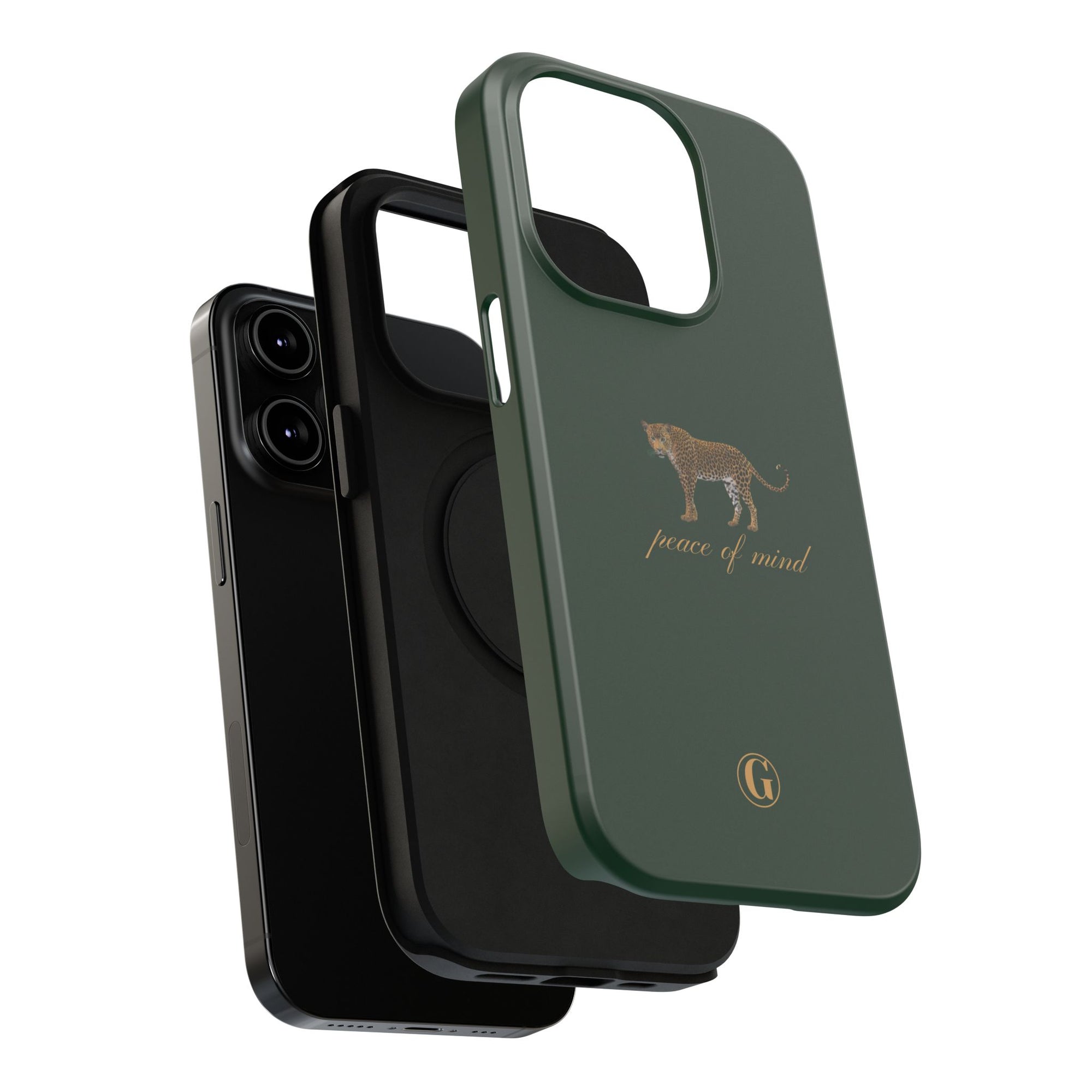 Emerald Green 'Peace of Mind' Panther Phone Case