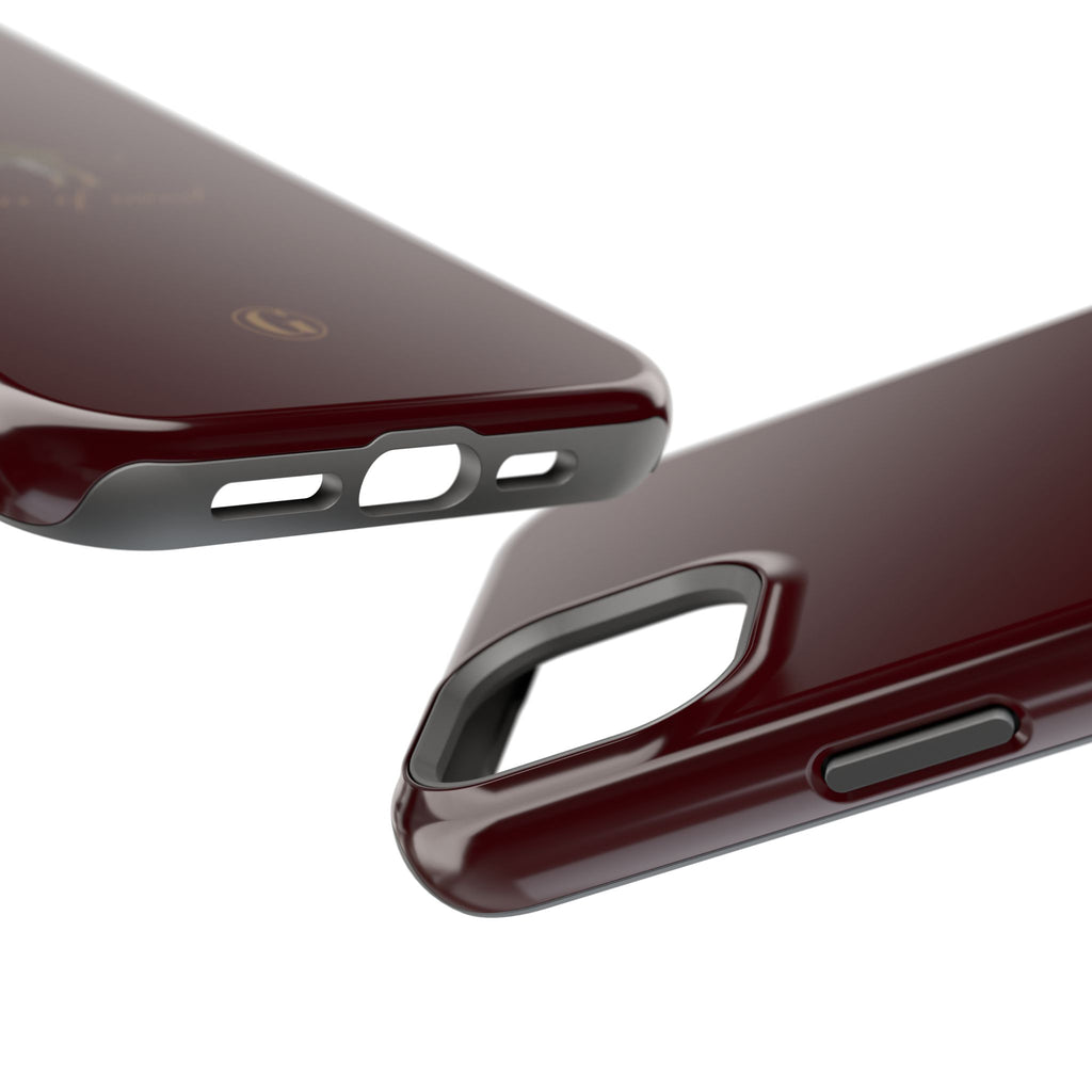 Burgundy 'Peace of Mind' Panther Phone Case