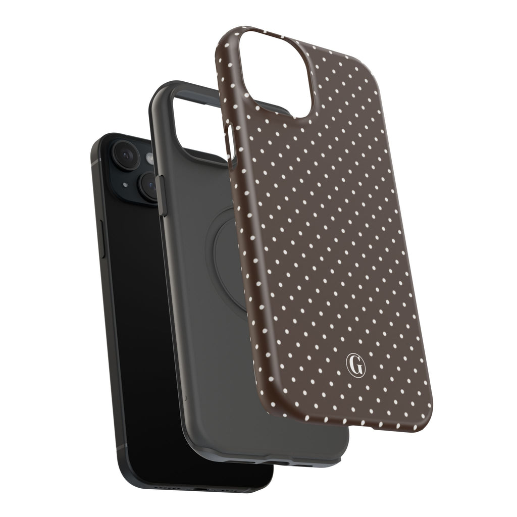 Brown Polka Dots Phone Case